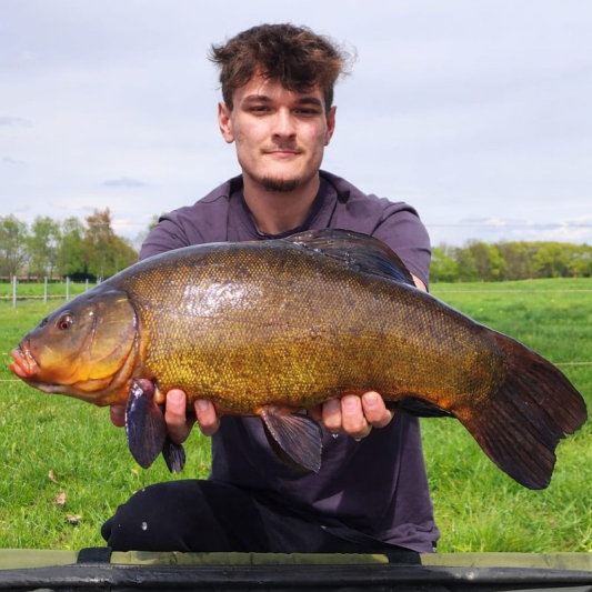 Maciej Kilarski,Schleie 59cm, 3800g,gefangen am Schwarzen Graben am 17.04.2026, 9880 Punkte